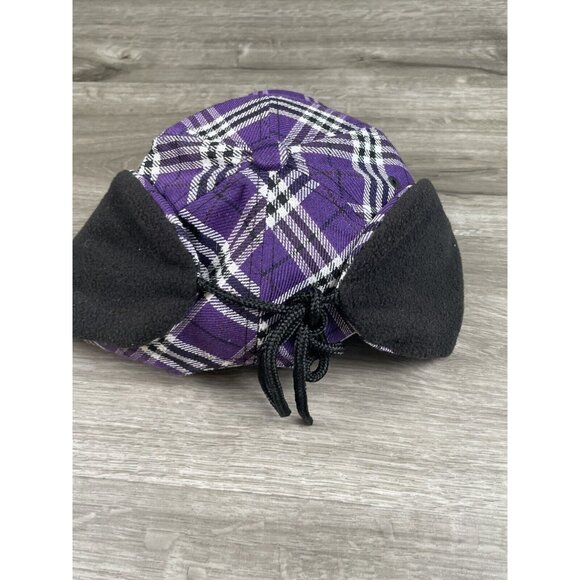 Colorado Rockies Purple Plaid Downflap Ear Flaps Hat Snapback MLB Melon Wear - Picture 5 of 12